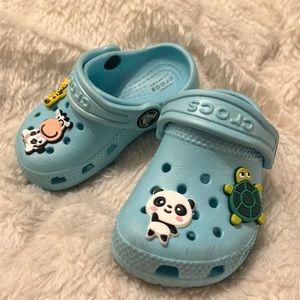 Crocs size C5 light blue